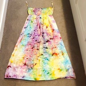 DRESS - Awesome STRAPLESS summer dress. Sz Large